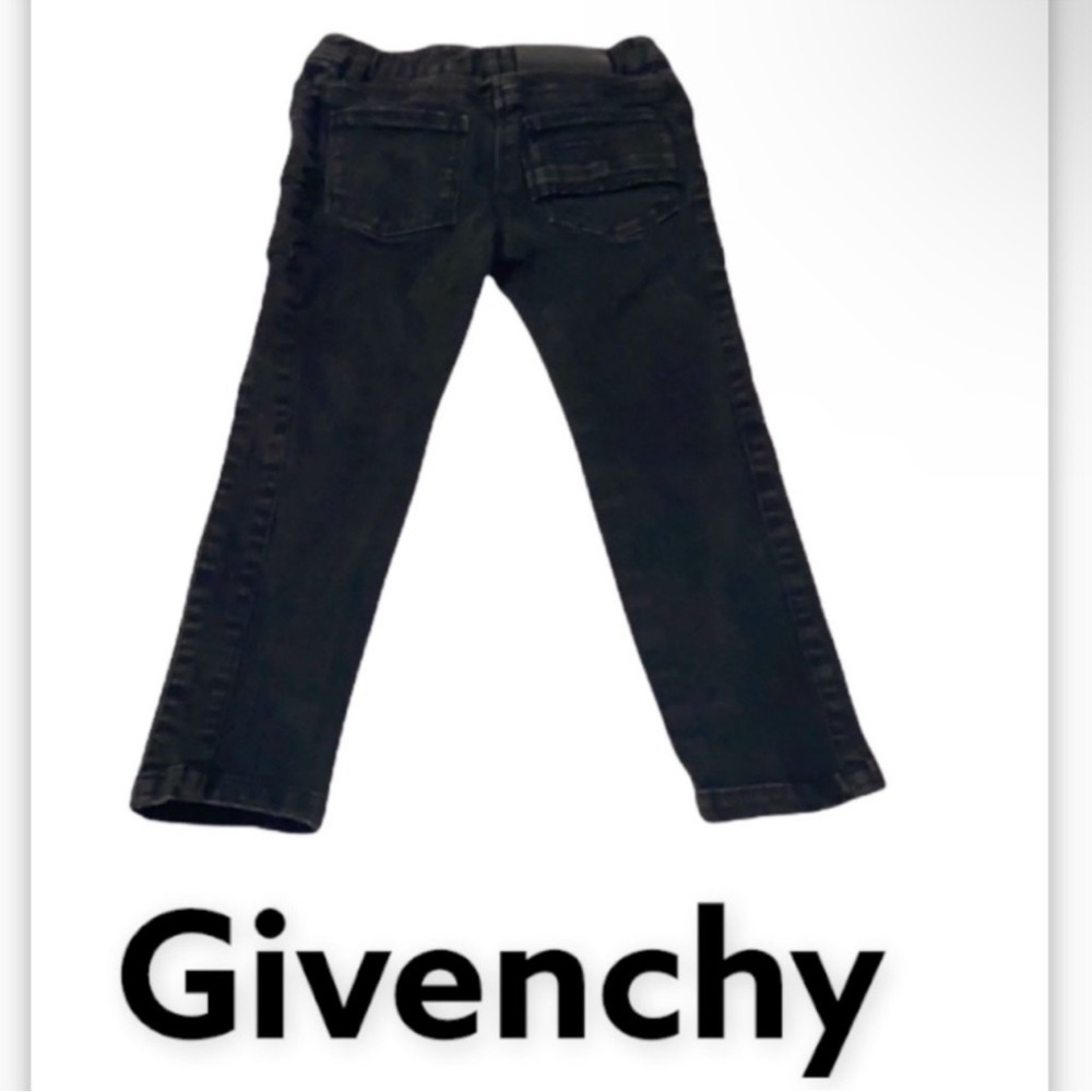 Authentic Givenchy luxury designer Rare black
star signature denim jeans boys 4